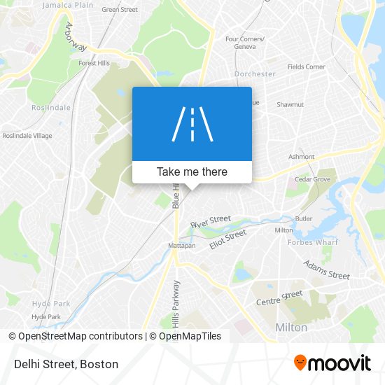 Mapa de Delhi Street