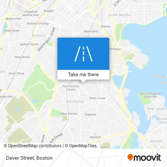 Dever Street map