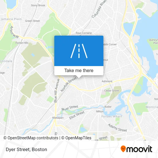 Dyer Street map