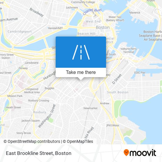 East Brookline Street map