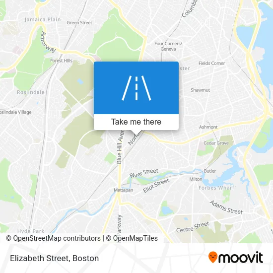 Elizabeth Street map