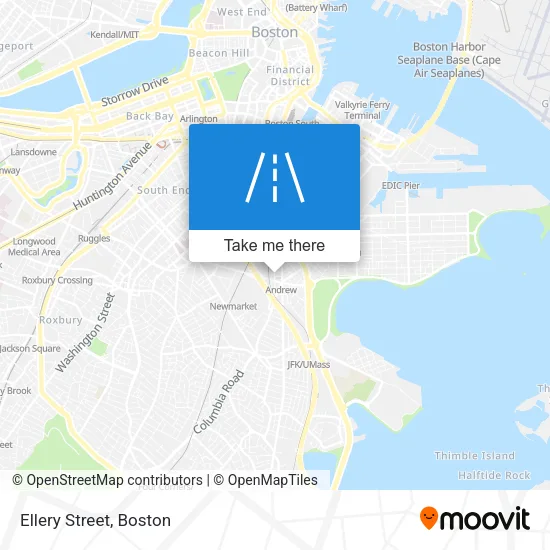 Ellery Street map