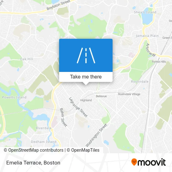 Emelia Terrace map