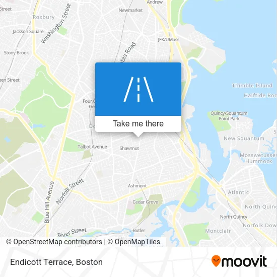 Endicott Terrace map