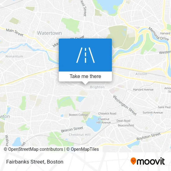 Fairbanks Street map