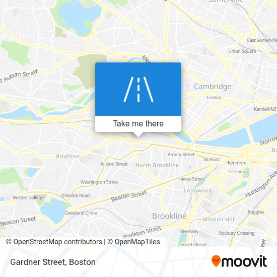 Gardner Street map
