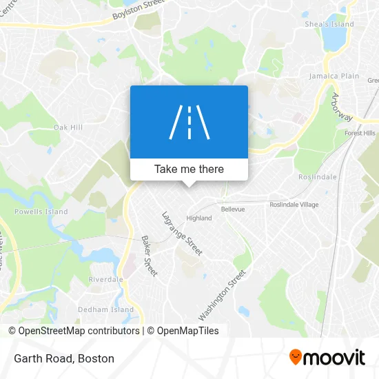 Garth Road map
