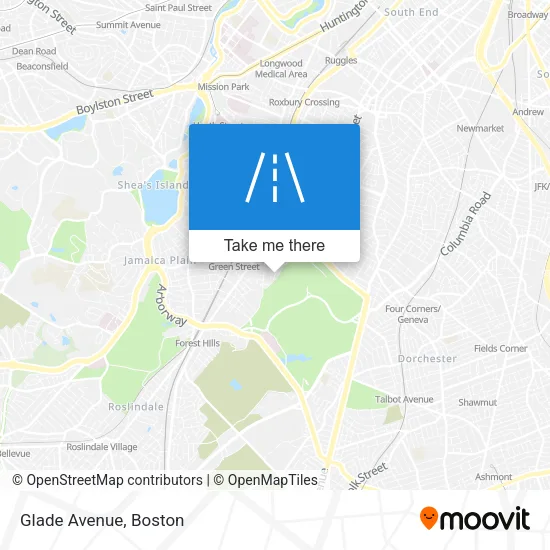 Glade Avenue map