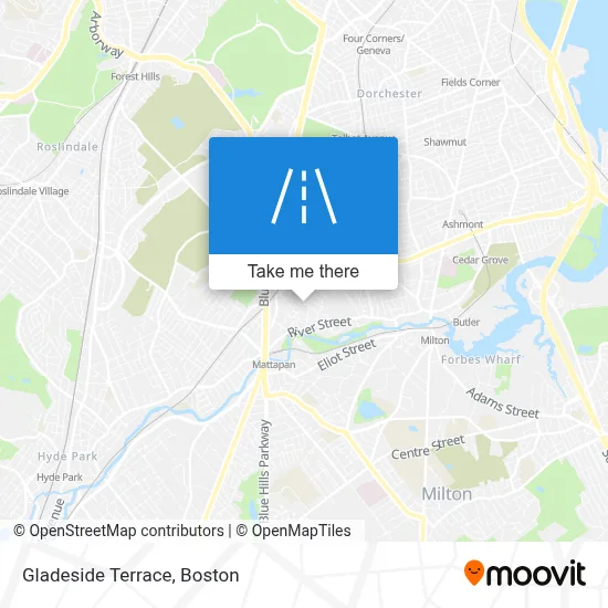 Gladeside Terrace map
