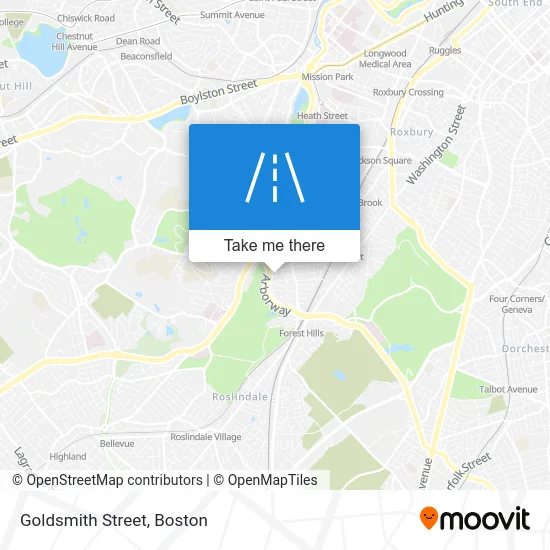 Goldsmith Street map