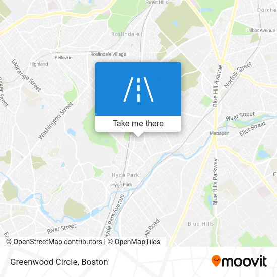 Greenwood Circle map