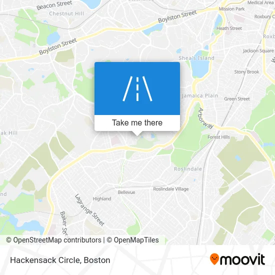 Hackensack Circle map