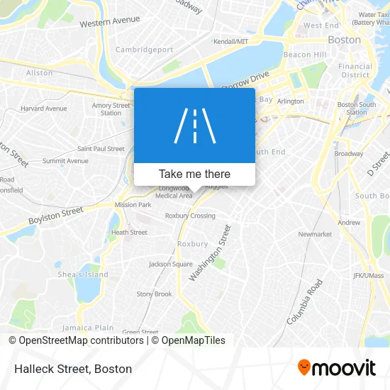 Halleck Street map