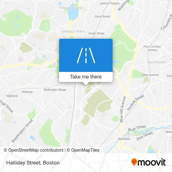Halliday Street map