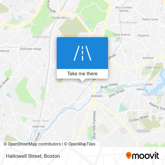 Hallowell Street map