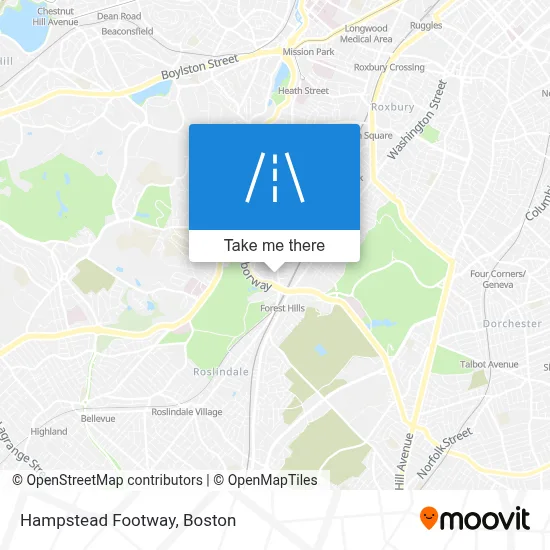 Hampstead Footway map