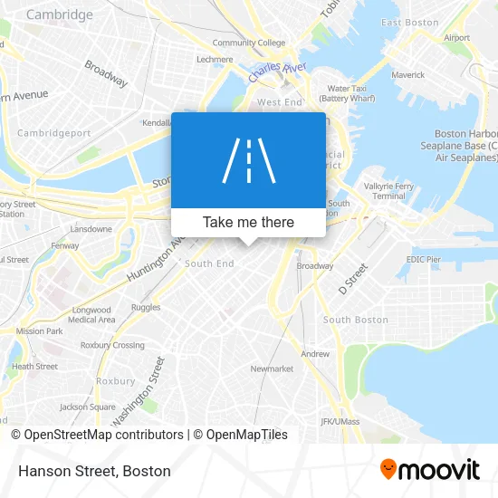 Hanson Street map