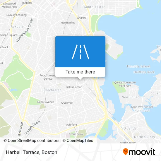 Harbell Terrace map
