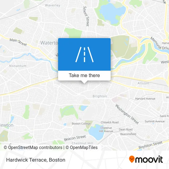 Hardwick Terrace map