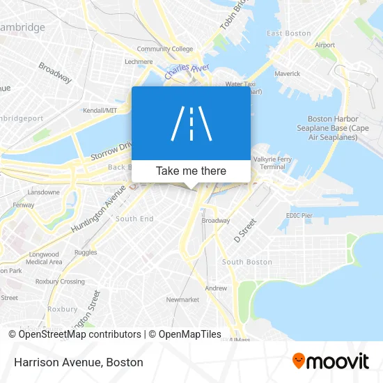 Harrison Avenue map
