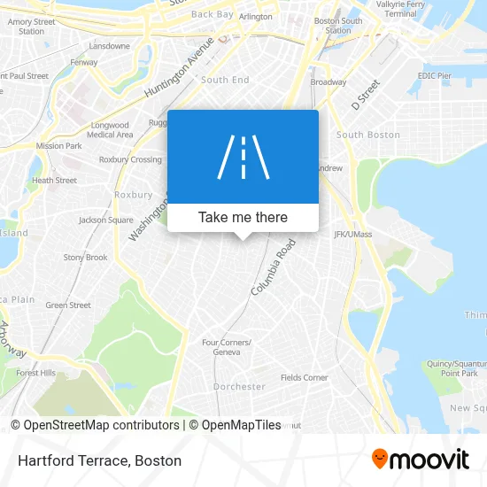 Hartford Terrace map