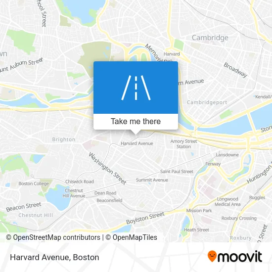 Harvard Avenue map