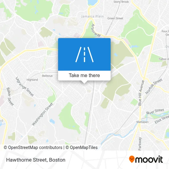 Hawthorne Street map