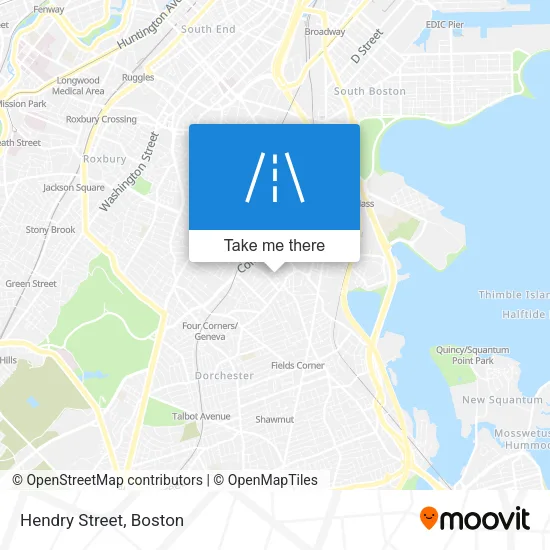 Hendry Street map