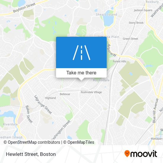 Mapa de Hewlett Street