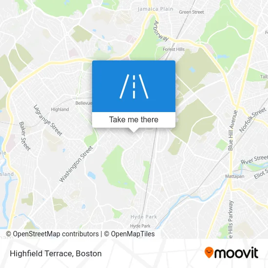 Highfield Terrace map
