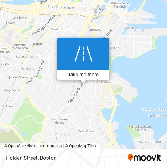 Holden Street map