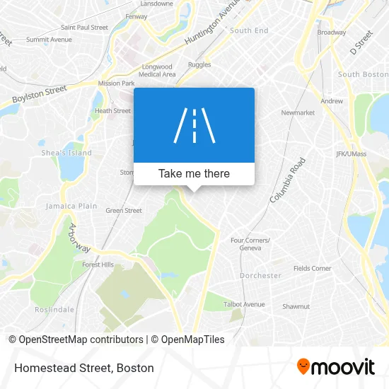 Homestead Street map