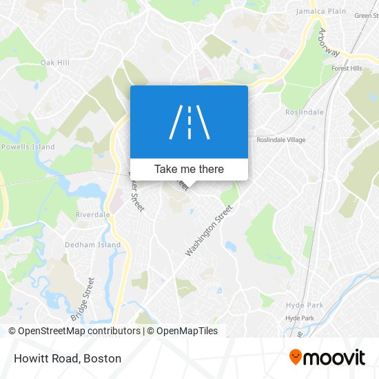 Mapa de Howitt Road
