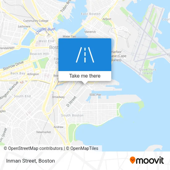 Inman Street map