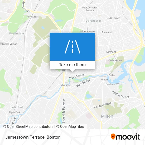 Jamestown Terrace map