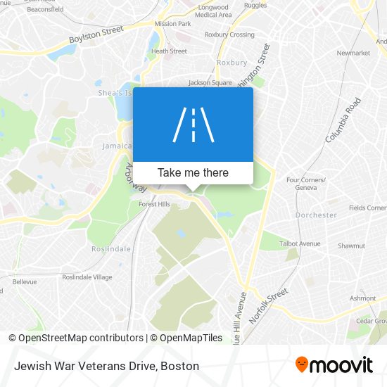 Jewish War Veterans Drive map