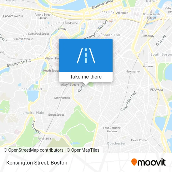 Kensington Street map