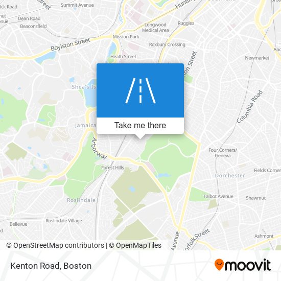 Kenton Road map