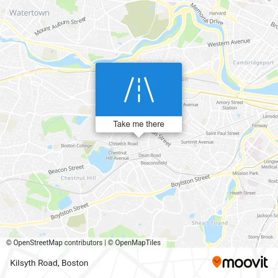 Kilsyth Road map