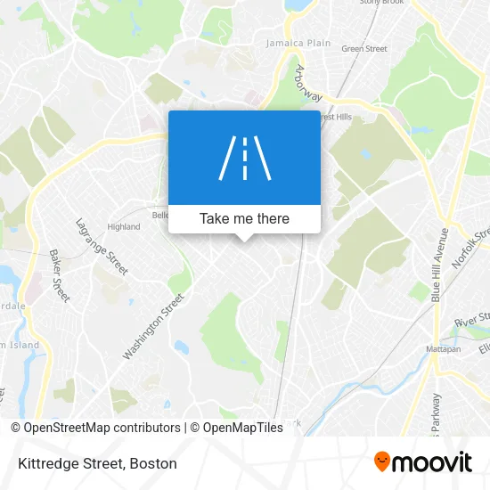 Kittredge Street map