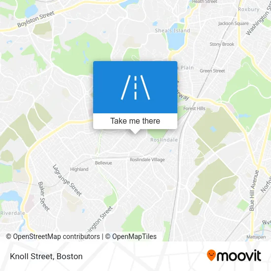 Knoll Street map