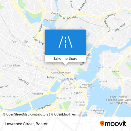 Lawrence Street map