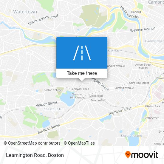 Mapa de Leamington Road
