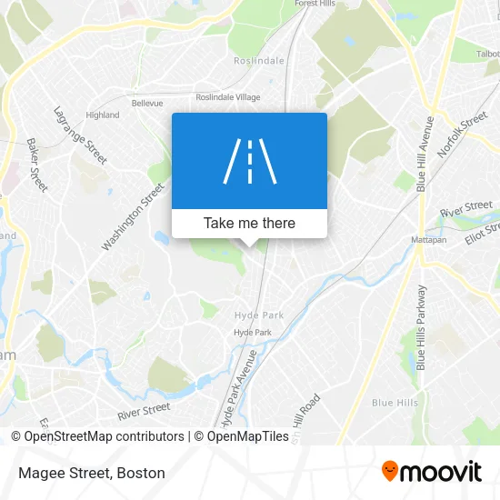 Magee Street map