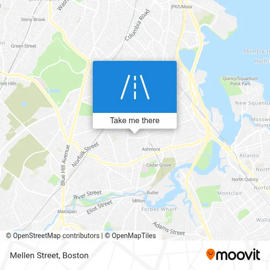 Mellen Street map