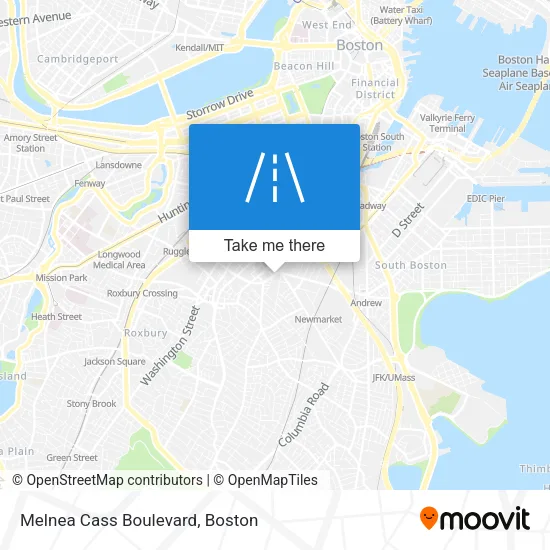Melnea Cass Boulevard map
