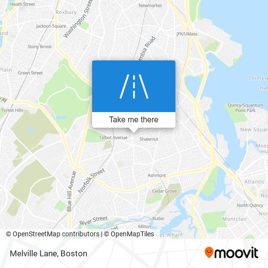 Melville Lane map