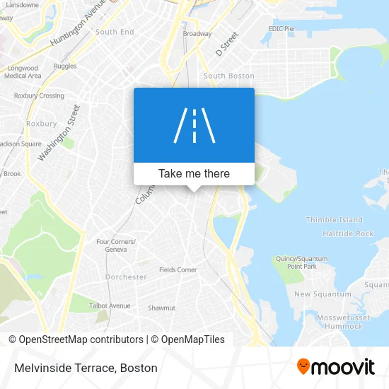 Melvinside Terrace map