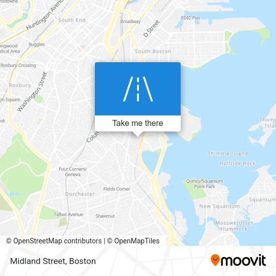 Midland Street map