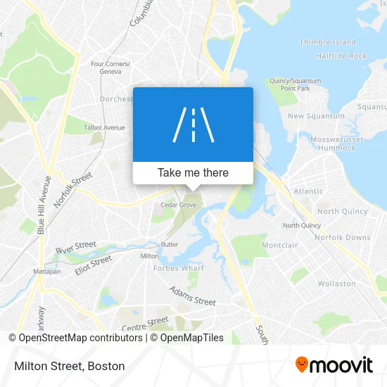 Milton Street map